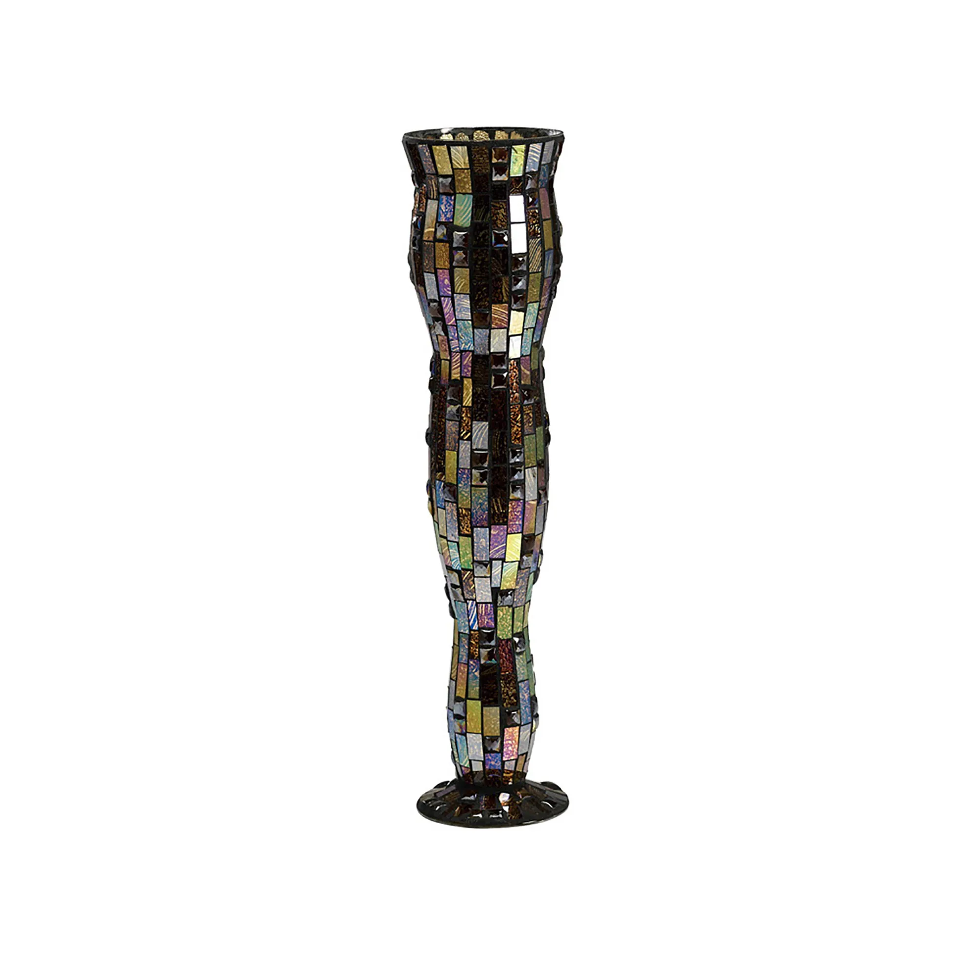 Luana Mosaic Art Glassware Diyas Home Vases